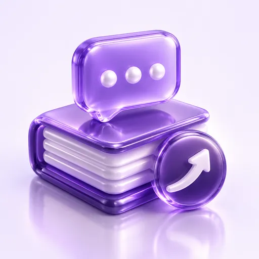 Copy and Conversion Pack, purple 3D illustration